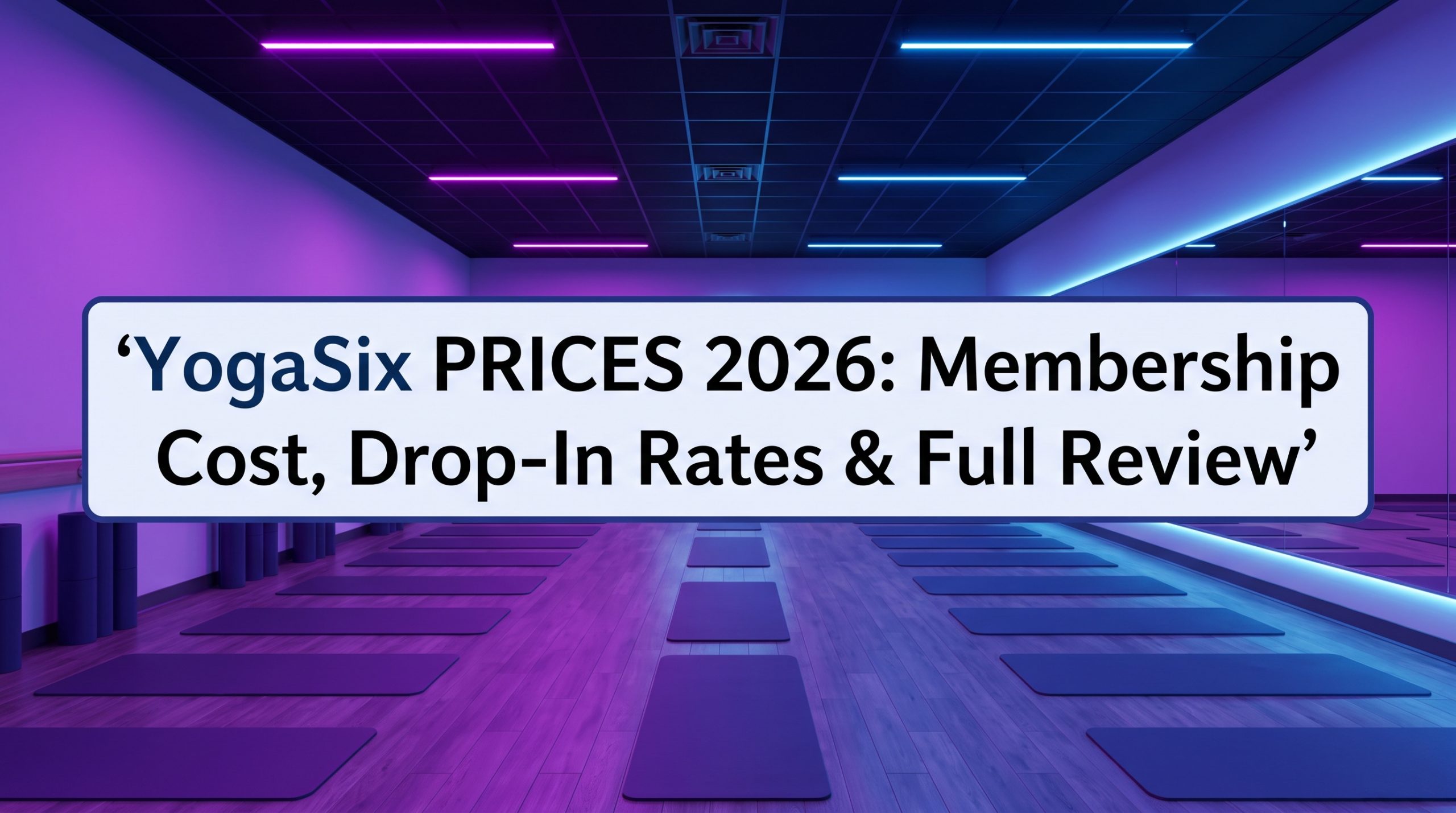 YogaSix Prices 2026: Membership Cost, Drop-In Rates & Class Guide